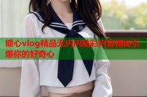 糖心vlog精品无内内精彩内容揭秘引爆你的好奇心