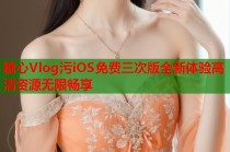 糖心Vlog污iOS免费三次版全新体验高清资源无限畅享