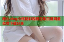 糖心vlog小桃精彩视频合集百度网盘免费下载分享