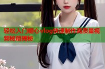 轻松入门糖心vlog快速制作高质量视频秘籍揭秘