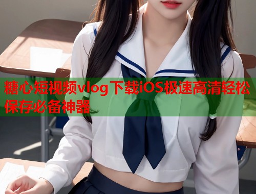 糖心短视频vlog下载iOS极速高清轻松保存必备神器  第1张