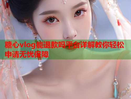 糖心vlog能退款吗平台详解教你轻松申请无忧保障  第1张